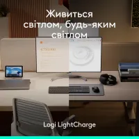 Клавіатура Logitech Slim Solar+ for Business Wireless/Bluetooth Graphite (920-013779) - 2