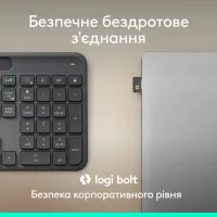 Клавіатура Logitech Slim Solar+ for Business Wireless/Bluetooth Graphite (920-013779) - 5