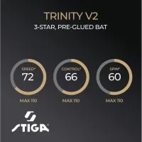 Ракетка для настільного тенісу Stiga Ракетка для настільного тенісу Stiga Trinity 3 Star ver.2 FL (1213-1208-3 (931706) - 8