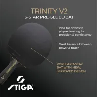 Ракетка для настільного тенісу Stiga Ракетка для настільного тенісу Stiga Trinity 3 Star ver.2 FL (1213-1208-3 (931706) - 10