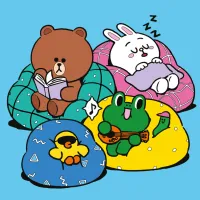 Картина по номерам Santi Лайн Френдс Браун Саллі Коні та Леонард на відпочинку 25х25см (955370) - 1