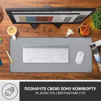Килимок для мишки Logitech Desk Mat Studio Series Mid Grey (956-000052) - 2
