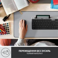 Килимок для мишки Logitech Desk Mat Studio Series Mid Grey (956-000052) - 5
