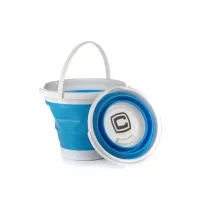 Відро складне СИЛА силіконове 10 л blue (961004) - 1