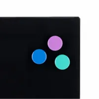 Офісна дошка Axent скляна магнітно-маркерна 60х90 см, чорна (9615-01-А) - Зображення 2