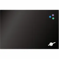 Офісна дошка Axent скляна магнітно-маркерна 60х90 см, чорна (9615-01-А) - Зображення 1