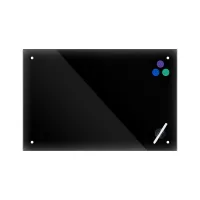 Офисная доска Axent стеклянная магнитно-маркерная 90x120 см, черная (9616-01-А) - Изображение 1