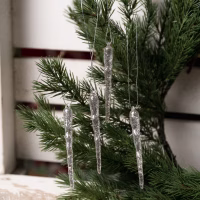 Елочная игрушка Novogod`ko Сосульки 10 cм 4 шт Пластик (974881) - Image 3