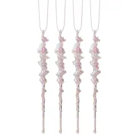 Ялинкова іграшка Novogod`ko Бурульки 15 cм 4 шт Пластик (974882) - 1