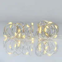 Гірлянда YES! Fun Нитка на мідному дроті 20 LED Жовта 2 м Статична На батарейках (975023) - Изображение 1