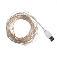 Гірлянда YES! Fun Нитка на мідному дроті 100 LED Тепло-біла 10 м Статична USB (975035) - Изображение 2