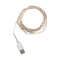 Гірлянда YES! Fun Нитка на мідному дроті 50 LED Тепло-біла 5 м Статична USB (975040) - Зображення 2