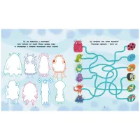 Книга Ігри + наліпки. Монстрики - Юлія Каспарова Ранок (9786170973757) - 2