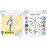 Книга Ігри + наліпки. Роботи - Юлія Каспарова Ранок (9786170973771) - 2