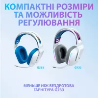 Навушники Logitech G335 Wired Gaming White (981-001018) - 11