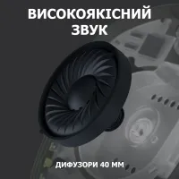 Навушники Logitech G435 Lightspeed Wireless Gaming Headset Black (981-001050) - 3
