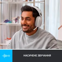 Навушники Logitech Zone Vibe 100 Wireless Off-White (981-001219) - 4