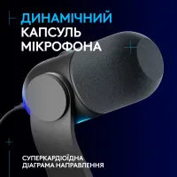 Микрофон Logitech Yeti GX Dynamic RGB Gaming Mic with Lightsync Black (988-000569) - Изображение 8
