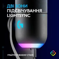 Микрофон Logitech Yeti GX Dynamic RGB Gaming Mic with Lightsync Black (988-000569) - Изображение 9