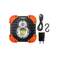 Прожектор Neo Tools акумулятор, 2600мАг, 3.7 Li-ion, 10 Вт + 3 Вт, 750+ 250 люме (99-040) - Зображення 2