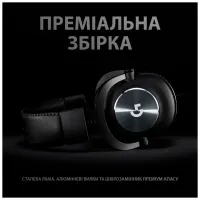 Навушники Logitech G PRO X Gaming Headset + Stand USB Black (991-000358) - 9