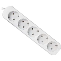 Мережевий подовжувач Defender E550 5.0 m 5 роз white (99231) - 1