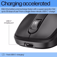 Мышка HP 510 Ultra-Fast Rechargeable Wireless Black (9C2F6AA) - Image 2