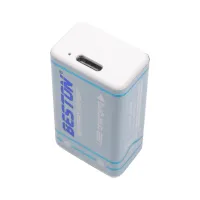 Акумулятор Крона 9V USB Type-C 1000mah Li-ion Beston (9VC-10VC/AA620289) - 4