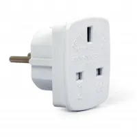 Перехідник Cablexpert UK-розетка - Евро-вилка (A-AC-UKEU-001) - 1