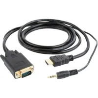 Перехідник HDMI to VGA 3.0m Cablexpert (A-HDMI-VGA-03-10) - 1