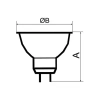 Лампочка Electrum MR-16 ELECTRUM 5W GU10 3000K (A-LR-0070) - Изображение 2