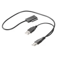 Перехідник USB 2.0 to Slimline SATA 13 pin Cablexpert (A-USATA-01) - 2