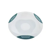 Тарілка дитяча Akuku на присосці, білий-бірюзовий (A0524) - 1