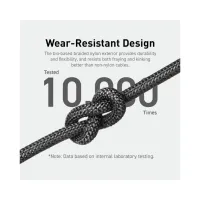 Дата кабель USB-C to USB-C 0.9m 140W bio-nylon 544 black Anker (A80F5H11) - 7