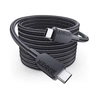 Дата кабель USB-C to USB-C 0.9m 240W nylon 310 black Anker (A81D5H11) - 1