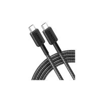 Дата кабель USB-C to USB-C 1.8m nylon 322 black Anker (A81F6G11) - 2