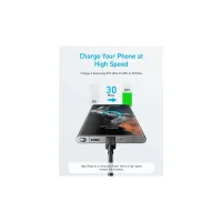 Дата кабель USB-C to USB-C 1.8m nylon 322 black Anker (A81F6G11) - 4