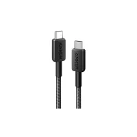 Дата кабель USB-C to USB-C 1.8m nylon 322 black Anker (A81F6G11) - 1
