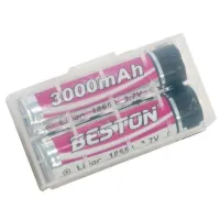 Акумулятор 18650 (168A) 3000 mAh *2 з захистом Beston (AAB1848) - 4