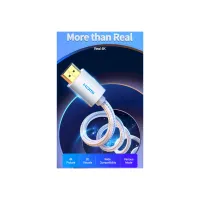 Кабель мультимедійний HDMI M to HDMI M 2.0m V2.0 4K60Hz silver VENTION (AABIH) - Зображення 4