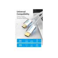 Кабель мультимедійний HDMI M to HDMI M 2.0m V2.0 4K60Hz silver VENTION (AABIH) - Зображення 6