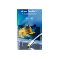 Кабель мультимедійний HDMI M to HDMI M 10.0m V2.0 4K60Hz silver Vention (AABIL) - Зображення 2