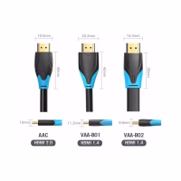 Кабель мультимедийный HDMI M to HDMI M 10.0m 4K30Hz black Vention (AACBL) - Image 6