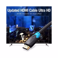 Кабель мультимедийный HDMI M to HDMI M 25.0m 1080p60Hz black Vention (AACBS) - Image 3