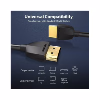 Кабель мультимедійний HDMI M to HDMI M 0.5m black Vention (AAIBD) - Image 3