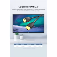 Кабель мультимедійний HDMI M to HDMI M 0.5m black Vention (AAIBD) - Image 8