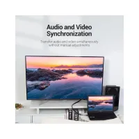 Кабель мультимедийный HDMI M to HDMI M 2.0m flat black Vention (AAKBH) - Изображение 4