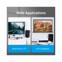 Кабель мультимедийный HDMI M to HDMI M 1.0m 8K cotton braided black Vention (AAUBF) - Изображение 11