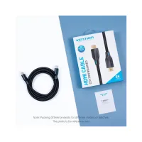 Кабель мультимедийный HDMI M to HDMI M 5.0m 8K cotton braided black Vention (AAUBJ) - Изображение 7