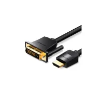 Кабель мультимедийный HDMI M to DVI M 1.0m black Vention (ABFBF) - Изображение 1